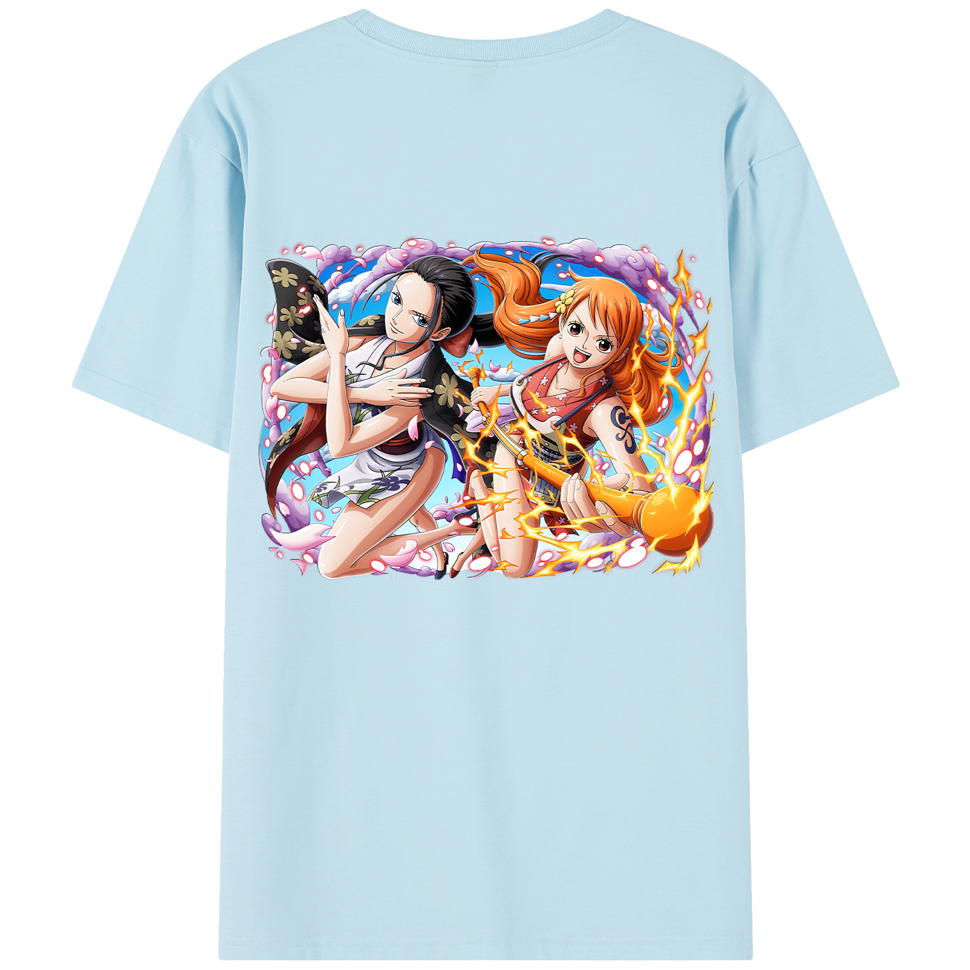 ワンピース ナミ ONE PIECE Nami 綿100％半袖Tシャツ（背面プリント）
